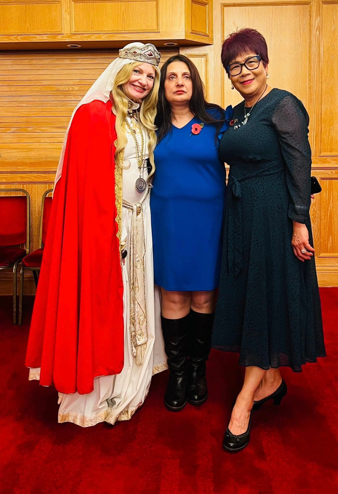Community members with the Lord Mayor of Coventry at a civic event